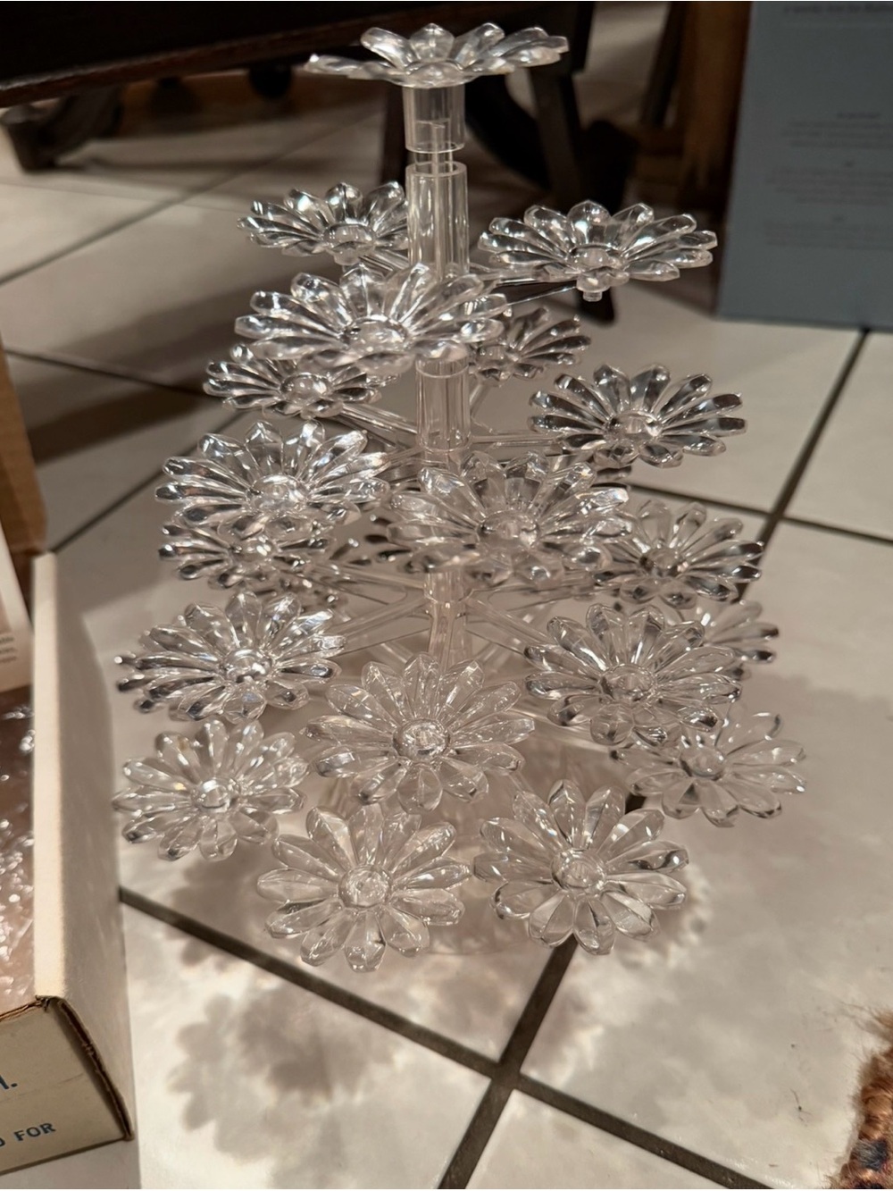 Jondel Daisy Flower Treat Tree Vintage Complete With Original Box + Insert